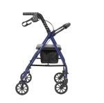 Adult Heavy Duty Steel Senior Rollator Walker With Seat Wheels Rolling Folding