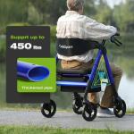 OasisSpace Heavy Duty Bariatric Rollator Walker