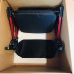 ELENKER All Terrain Heavy Duty Rollator Walker Wheelchair Combo Wide, Red