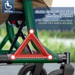 All-Terrain Rollator Walker with 10” Rubber Wheels, Padded Seat & Backrest 300lb