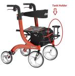 Drive O2 Tank Holder - Drive Nitro Rollators - Heavy Duty - Use with Tanks ML6/A; M4/A; M9/C; M6/B; M15/D