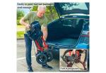 Henmnii Rollator Walker w/Wide Seat  Backrest All-Terrain Non-Slip Wheels 300lbs