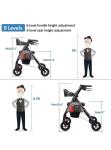 BlessReach Heavy Duty Rollator Walker w/ Large Seat Up to 450 lbs. - Purple