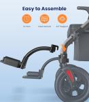 VOCIC Walkers for Seniors Z59, 2 in 1 Walker Wheelchair Combo, 400 LBS Weight Capacity, 10" All Terrain Rollator with Extra Wide Seat & Backrest, Heavy Duty Rollator with Cup Holder，FSA HSA Eligible