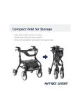 New Drive Medical Nitro Sprint Hemi Rollator Walker Heavy Duty w/Seat Petite Red