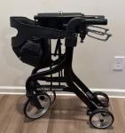 New Drive Medical Nitro Sprint Hemi Rollator Walker Heavy Duty w/Seat Petite Red