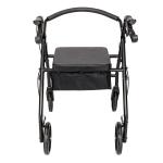 Heavy Duty Rollator Walker with 8" 4 Wheels, 500 lb. Capacity Extra Wide Seat
