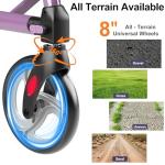 Rollator Walkers for Seniors with Seat, Walker Wheelchair Combo, Lightweight Foldable Wheelchairs for Adults, Rolling Walker All Terrain, 2 in 1 Walker Wheelchair with Cup Holder& Bag,Purple