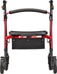 NOVA Medical Products Star 8 DX Heavy Duty Extra-Wide Rollator, 450 lb. Weight Capacity, Red
