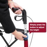 Lightweight Carbon Fiber Rollator Walker for Seniors