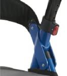 Platinum Health 600lb. Titus Extra-Wide Deluxe Bariatric Walker Rollator. Heavy-Duty Oval Tubing. High-Capacity Padded Seat/Backrest. Height Adjustable Angled Hand Grips. Foldable. (Red)