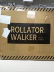 ELENKER All-Terrain Rollator Walker with 10” Rubber Wheels Padded Seat