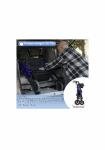 2025 StrollAid 2 In 1 Rollator Walker Transport Chair Heavy Duty 450 Lbs-Black