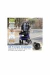 2025 StrollAid 2 In 1 Rollator Walker Transport Chair Heavy Duty 450 Lbs-Black