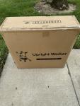 Walker Upright Extra Wide Bariatric Heavy Duty Roll Blue Elenker 22" Seat 500Lbs