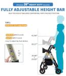 FlyingJoy Rollator Walker with Seat,450Lb Rolling Walker, Extra-Wide Heavy-Duty Rollator Walker with Seat and Brakes for Seniors and Adults Bariatric with Large Aluminum (Champagne)
