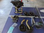 ELENKER All-Terrain 2 in 1 Rollator Walker & Transport Chair for Seniors, Gold