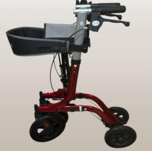 ELENKER All-Terrain Rollator Walker w/ Seat – 12” Wheels, Folding, Lightweight