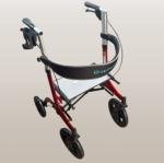 ELENKER All-Terrain Rollator Walker w/ Seat – 12” Wheels, Folding, Lightweight