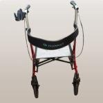 ELENKER All-Terrain Rollator Walker w/ Seat – 12” Wheels, Folding, Lightweight