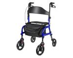 All Terrain Rollator Walker With Seat Folding Mobility 300lb Capacity Adjustable