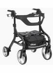 Drive Medical Nitro Sprint Hemi Rollator Walker Heavy Duty w/Seat Petite Red