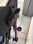 Henmnii All Terrain Rollator Walker for Seniors w/ Seat 10" FR Wheel NHDR08 RED
