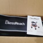 BlessReach Heavy Duty Rollator Walker Adjustable Height Seniors 450 lbs Black