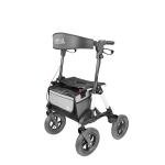 KMINA PRO All Terrain Rollator Walker with Seat, Large 4 Wheeled Rollator,