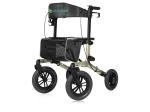 ELENKER All-Terrain Rollator Walker w/Seat, Non-Pneumatic Tire 12" Front Wheels