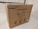 MAXWALK Rollator Walker with Seat, 12" Big Rubber Wheels All Terrain Rollator