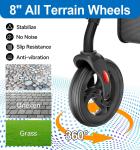 Bariatric Walkers for Seniors, 500lb Heavy Duty Rollator Walker with Extra Wi...