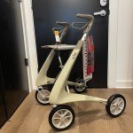 byACRE Ultralight Carbon Rollator Walker - Oyster White