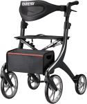 Rollator Walker for Seniors with Seat & Brakes – Folding All Terrain Walker 9.5"