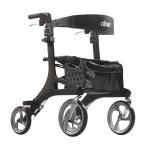 Drive Medical RTL10266CF Nitro Elite CF Foldable Rollator Walker w/ Seat, Black