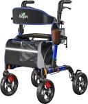Aojin All Terrain Rollator Walker Lightweight Foldable 8 In Wheels 300lb Senior