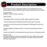 Aojin All Terrain Rollator Walker Lightweight Foldable 8 In Wheels 300lb Senior