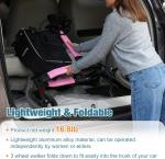 Rollator Walker  All Terrain 10“Front 3 Wheel w/ Tray&Large Storage Bag Foldable