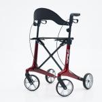 Carbon Fiber Ultralight Rollator Walker for Seniors with Seat & Brakes, Foldable ，7-Level Height ，8" Wheels, 11.5lbs Lightweight Mobility Aid, 330lbs Heavy-Duty Capacity, Adjustable Height