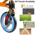 ProTraverse Rollator Walkers for Seniors with Seat, Walker Wheelchair Combo, Lightweight Foldable Walkers for Adults, Rolling Walker All Terrain, 2 in 1 Walker Wheelchair with Cup Holder& Bag,Orange