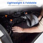 2-in-1Foldable Rollator Walker with Seat & Transport Wheelchair Combo ,All-Terrain Rolling Walker,Adjustable Height for Indoor Outdoor Mobility with Brakes & Storage Pouch