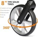 Ultralight Carbon Rollator Walker with Seat - Black