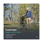 Lightweight Carbon Fiber 4-Wheel Rollator for Seniors