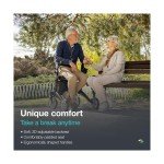 Lightweight Carbon Fiber 4-Wheel Rollator for Seniors