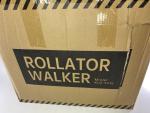ELENKER All-Terrain Rollator Walker w/8” Rubber Wheels for Seniors - Blue