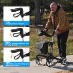 Lightweight Carbon Fiber Rollator Walker with Seat
