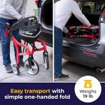 Red Drive Medical Nitro Sprint Rollator Walker