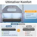 Lightweight Foldable Rollator Walker with Seat - Red