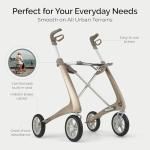 byACRE Carbonio Ultralight Rollator Walker - 4.8 kg