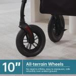 ELENKER All-Terrain Rollator Walker with 10” Non-Pneumatic Wheels, Sponge Padded